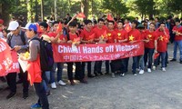 Vietnamitas en ultramar protestan la intrusión territorial nacional de China