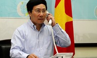 Canciller vietnamita conversa con su homólogo chino sobre la infracción en Mar Oriental