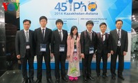 Condecorados alumnos vietnamitas en Olimpiada Internacional de Física 2014