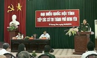 Jefe militar sostuvo encuentro con electores de Hung Yen