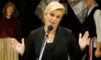 Juramenta primera presidenta croata