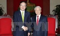 Recibe líder partidista vietnamita al presidente parlamentario de Corea del Sur