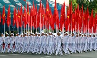 Ensayo general de la conmemoración de 40 años de la reunificación vietnamita