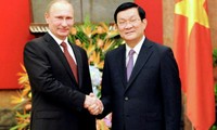 Actividades del presidente vietnamita en Rusia