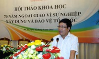 Seminario “70 años de diplomacia vietnamita por la construcción y defensa de la Patria”