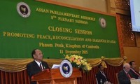 Concluida octava Conferencia anual de la Asamblea Parlamentaria Asiática
