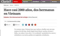 Prensa argentina honra a la mujer vietnamita