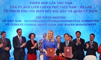 Efectúan Vietnam y Holanda reunión sobre cambio climático y gestión hídrica