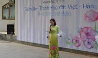 Inaugurada exposición “Pinturas de Flor de tierra Vietnam – Corea del Sur” 