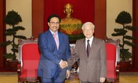 Secretario general del Partido Comunista de Vietnam recibe al primer ministro kuwaití