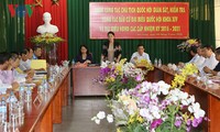 Líder parlamentaria supervisa labores pre electorales en An Giang