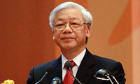 Máximo líder político de Vietnam recibe a delegación del Partido Comunista de China