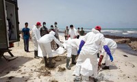 Se encontraron restos de 133 migrantes en costa de Libia