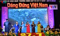 Celebran múltiples actividades para rendir tributo a los inválidos y mártires de guerra en Vietnam