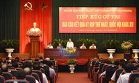 Primer ministro se reúne con electores de Hai Phong
