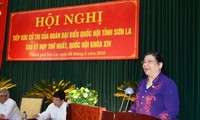 Diputados vietnamitas continúan encuentros con electorado nacional