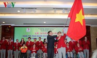 Atletas discapacitados vietnamitas parten a Brasil para participar en los Juegos Paralímpicos 2016