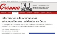 Periódico cubano publica instrucciones electorales para votantes norteamericanos 
