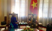Vicecanciller vietnamita recibe a la nueva encargada de Negocios de Colombia 