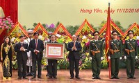 Provincia de Hung Yen recibe Orden de Trabajo