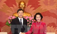 Presidenta del Parlamento vietnamita recibe a embajadores de Corea del Sur e Irán