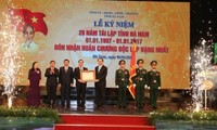Provincia norteña de Ha Nam conmemora 20 aniversario de su refundación