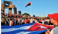 Marcha en Cuba, por Fidel, la Revolución y el futuro