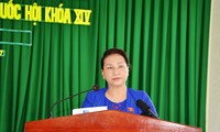La presidenta del Parlamento vietnamita se reúne con los electores de Can Tho