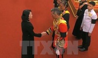 La vicepresidenta de Vietnam asiste a la ceremonia de cremación del rey tailandés, Bhumibol Adulyade