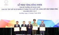 Reconocen contribuciones de entidades y personas en el éxito del Año APEC 2017 en Vietnam