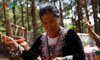 Moc Chau desarrolla la economía con el tejido de brocado tradicional