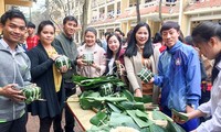 Empaquetar pastel del Tet: una manera de disfrutar la cultura vietnamita