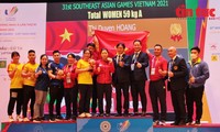 Delegación deportiva de Vietnam mantiene un sólido primer puesto en los SEA Games 31