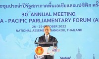Se inauguró la 30ª reunión del Foro Parlamentario de Asia-Pacífico en Bangkok
