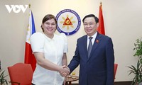 Líder parlamentario de Vietnam se reúne con la vicepresidenta de Filipinas