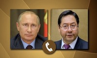 Presidentes de Rusia y Bolivia abordan temas de relaciones bilaterales