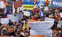 Marchas en 70 ciudades de Alemania pidiendo la resolución del conflicto Rusia-Ucrania