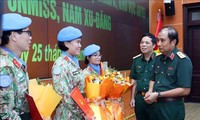 Otros tres oficiales vietnamitas parten para misión internacional a Abyei y Sudán del Sur