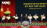 Première session du Conseil populaire municipal de Haiphong, mandat 2021-2026