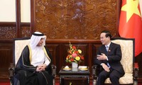 Vo Van Thuong reçoit les ambassadeurs qatari, brésilien, slovène, portugais, estonien et guinéen