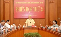 Nguyên Phu Trong préside une réunion de la Direction centrale de lutte contre la corruption