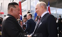 Vladimir Poutine rencontre Kim Jong-un à Vostotchny