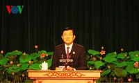 ท่านเจืองเติ๊นซางเข้าร่วมการประชุมใหญ่การแข่งขันรักชาติของนครโฮจิมินห์