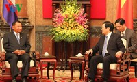 ประธานประเทศเจืองเติ๊นซางให้การต้อนรับประธานวุฒิสภากัมพูชา
