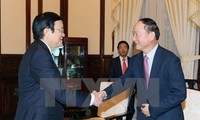 ประธานประเทศเจืองเติ๊นซางให้การต้อนรับผู้อำนวยการใหญ่บริษัทซัมซุงเวียดนาม