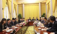 ประธานประเทศเจิ่นด่ายกวางให้การต้อนรับรองประธานสภาผลักดันการทูตประชาชนญี่ปุ่น