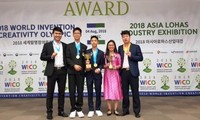 คณะนักเรียนเวียดนามคว้ารางวัลในการแข่งขันโอลิมปิกส์สิ่งประดิษฐ์หรือ WICO
