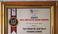 สายการบิน Thai Vietjet รับรางวัล เครื่องหมายการค้านายจ้างยอดเยี่ยมแห่งเอเชีย