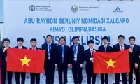 ทีมเวียดนามติดอันดับ 1 ในการแข่งขันเคมีโอลิมปิกระหว่างประเทศ Abu Reikhan Beruniy ครั้งที่ 1
