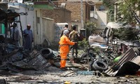 Car bomb blast hits district police station in Afghanistan